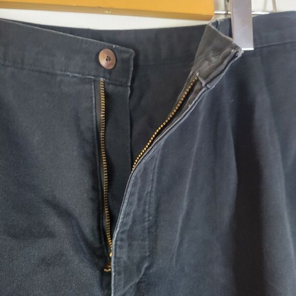 R.G. Browns 100% Cotton Classic Wide Leg Black Cotton High-Waisted Shorts - Picture 4 of 11